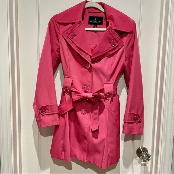 London Fog Petite Hooded Belted Trench Coat - Picture 3 of 9